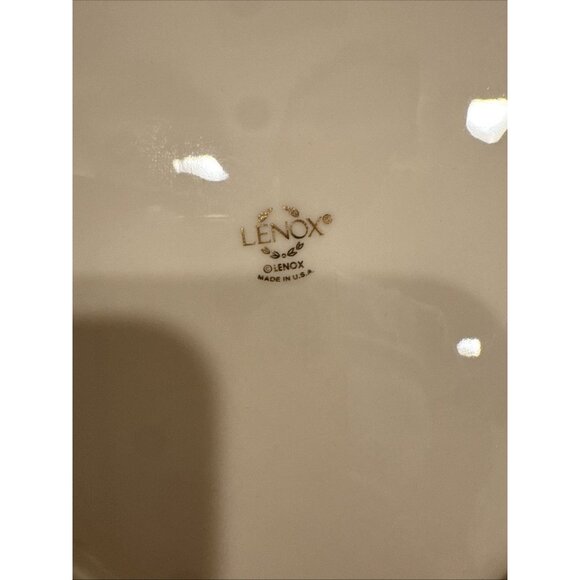 Victorian Rose Collection by Lenox Pierced Ribbon Rectangular Vanity Tray 9" USA - Picture 15 of 16